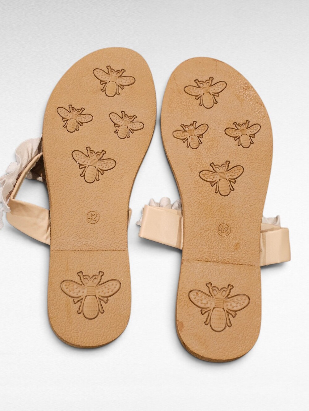 Boho Pineapple Ruffle Sandals Size 9 - Picture 15 of 15